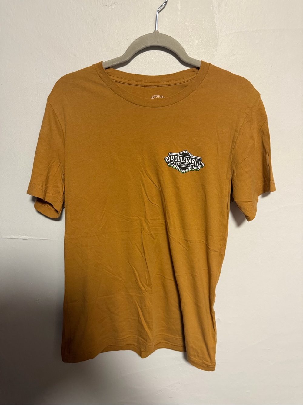 Men's Short-Sleeve Logo Tee in Mustard